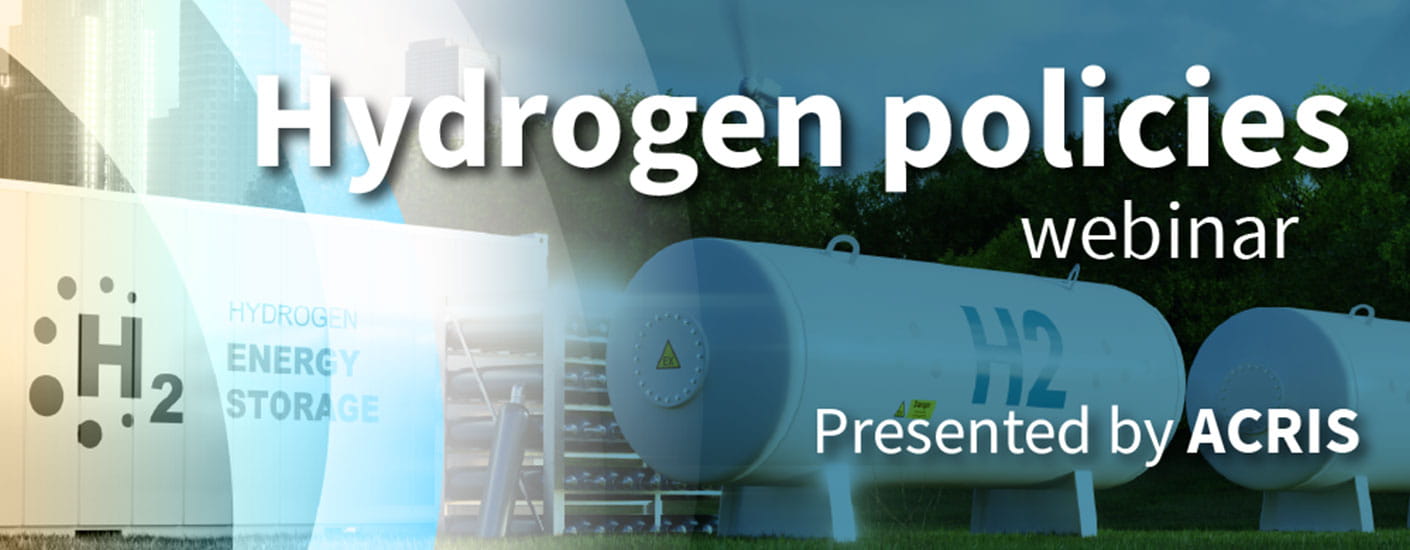 Hydrogen policies webinar presented by ACRIS.