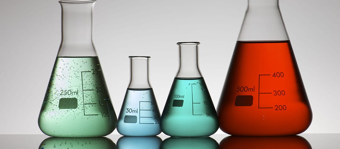 chemical beakers