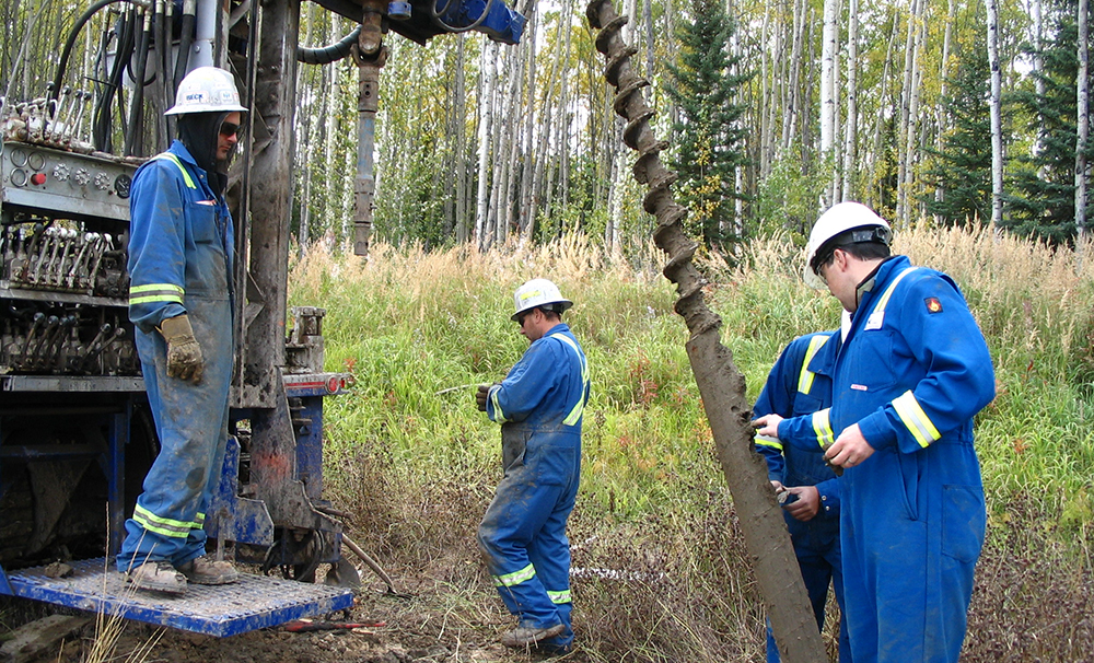 Geotechnical drilling, soil sampling