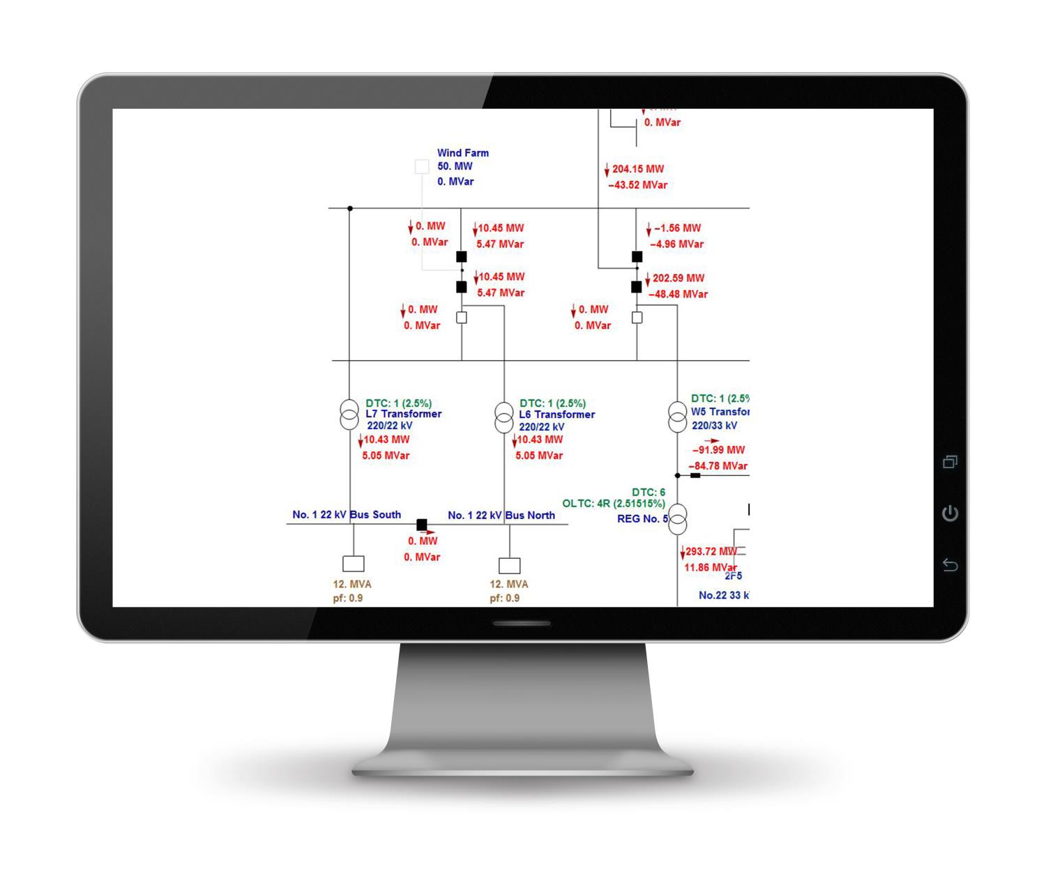 graph on computer screen 1