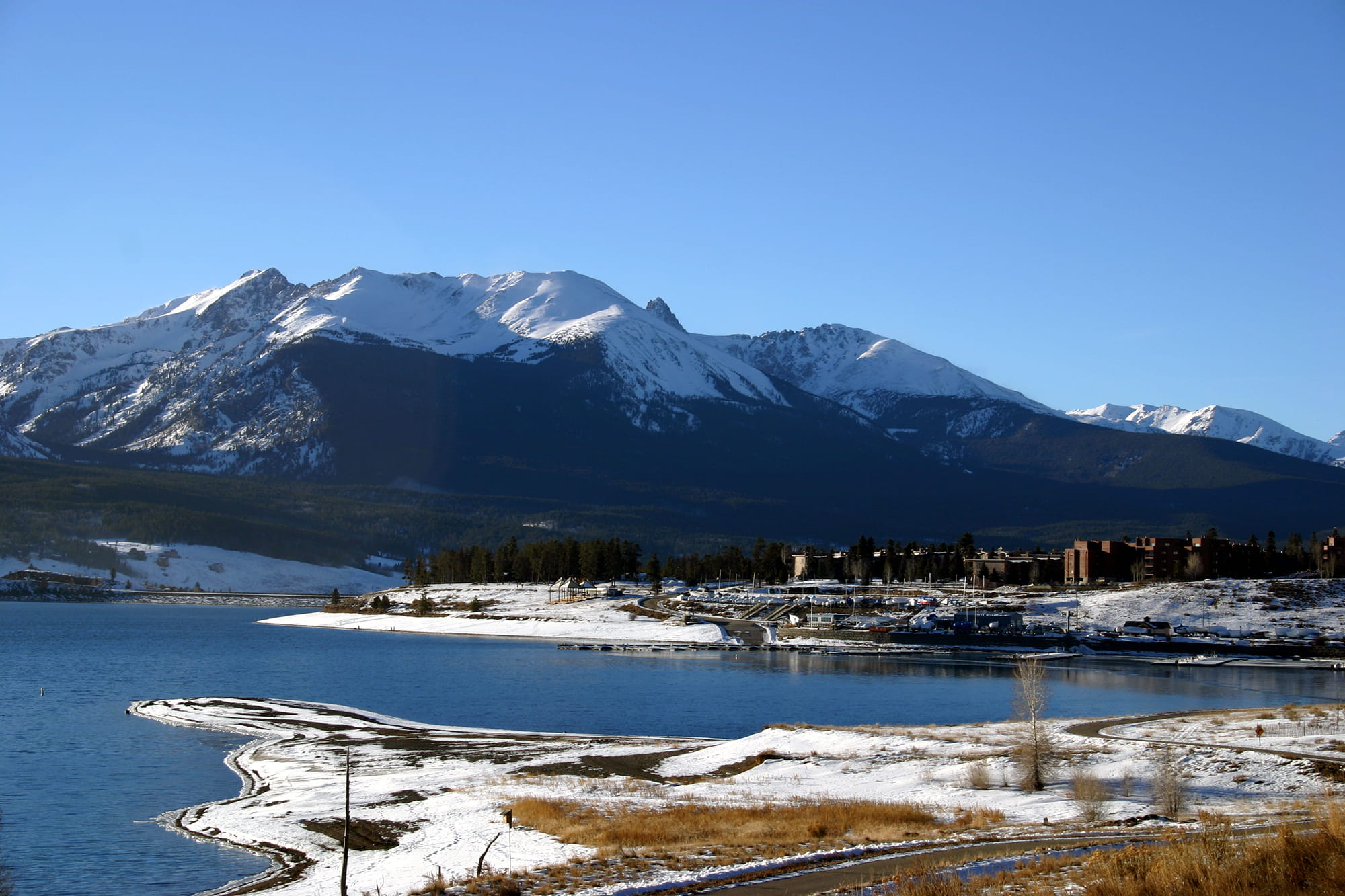 snowcapped mountains